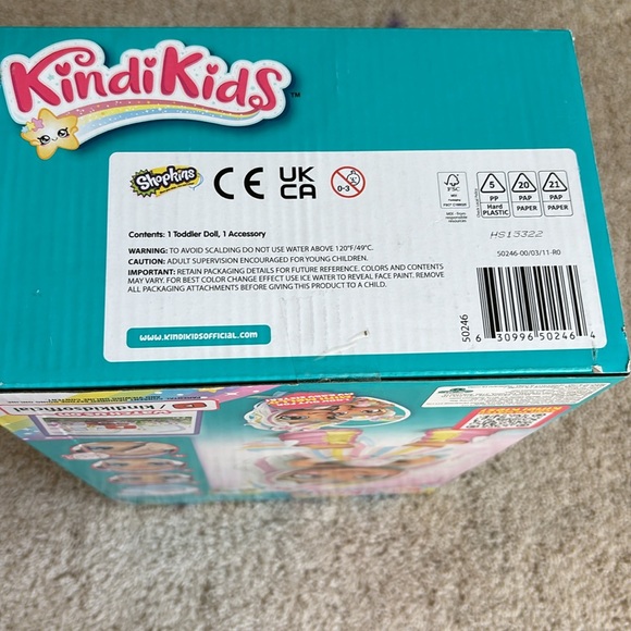 Kindi Kids Dress up  Unicorn Toddler 10 inch Doll with Face Paint Reveal,Ages 3+ - Picture 4 of 6